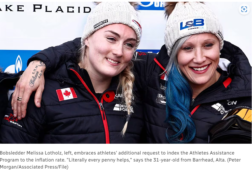 加拿大运动员获得金牌，庆祝胜利